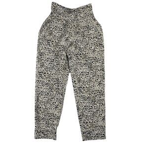Old Navy Active Powersoft Cropped Jogger Pants Size XS Stretch Coal Smoke Dot